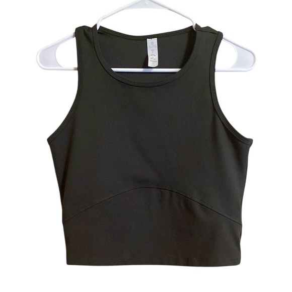 Balance Collection Tops - Balance Collection Cropped Yoga Top Green Large